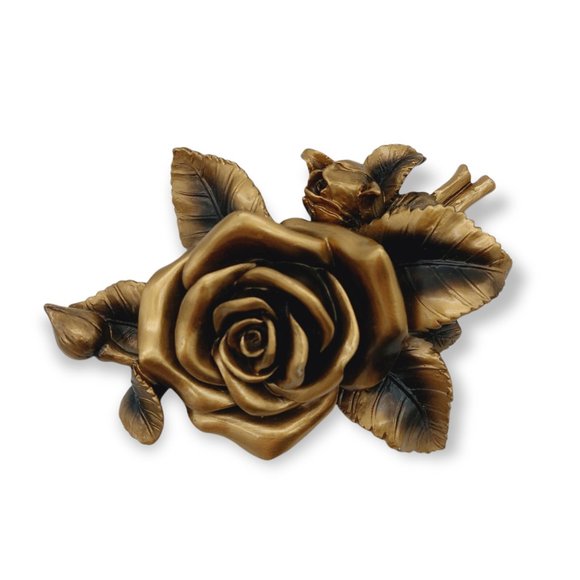 Rose Casket Ornament Life Symbols Flower Batesville Funeral Memorial Keepsake 6" - Picture 1 of 12